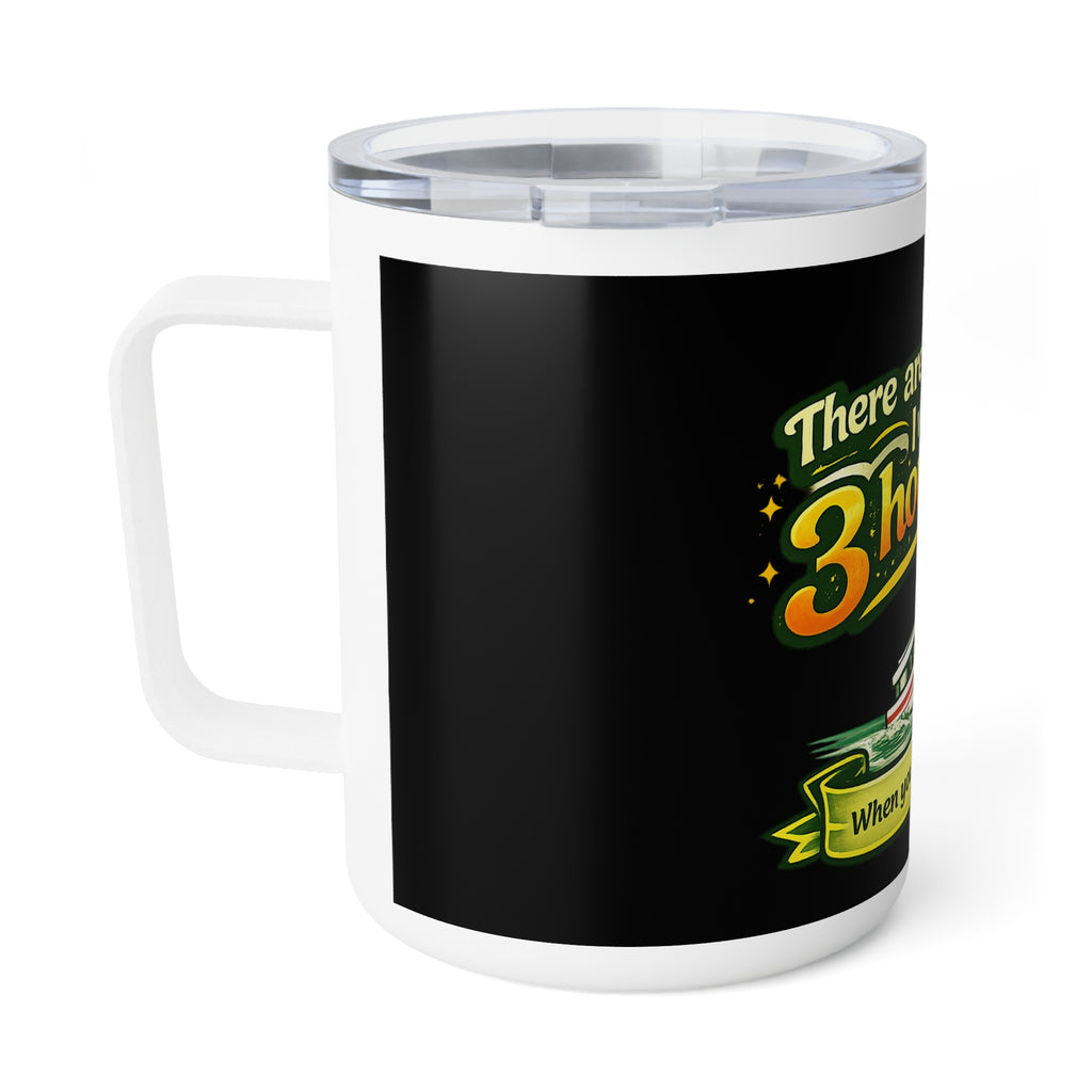 3 Hour Tour Boat Illustration insulated mug | Funny Cruise Coffee Tumbler