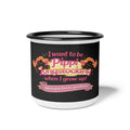 I want to be Pippi Longstocking when I grow up Enamel Camp Cup | Kids Retro Book Cup