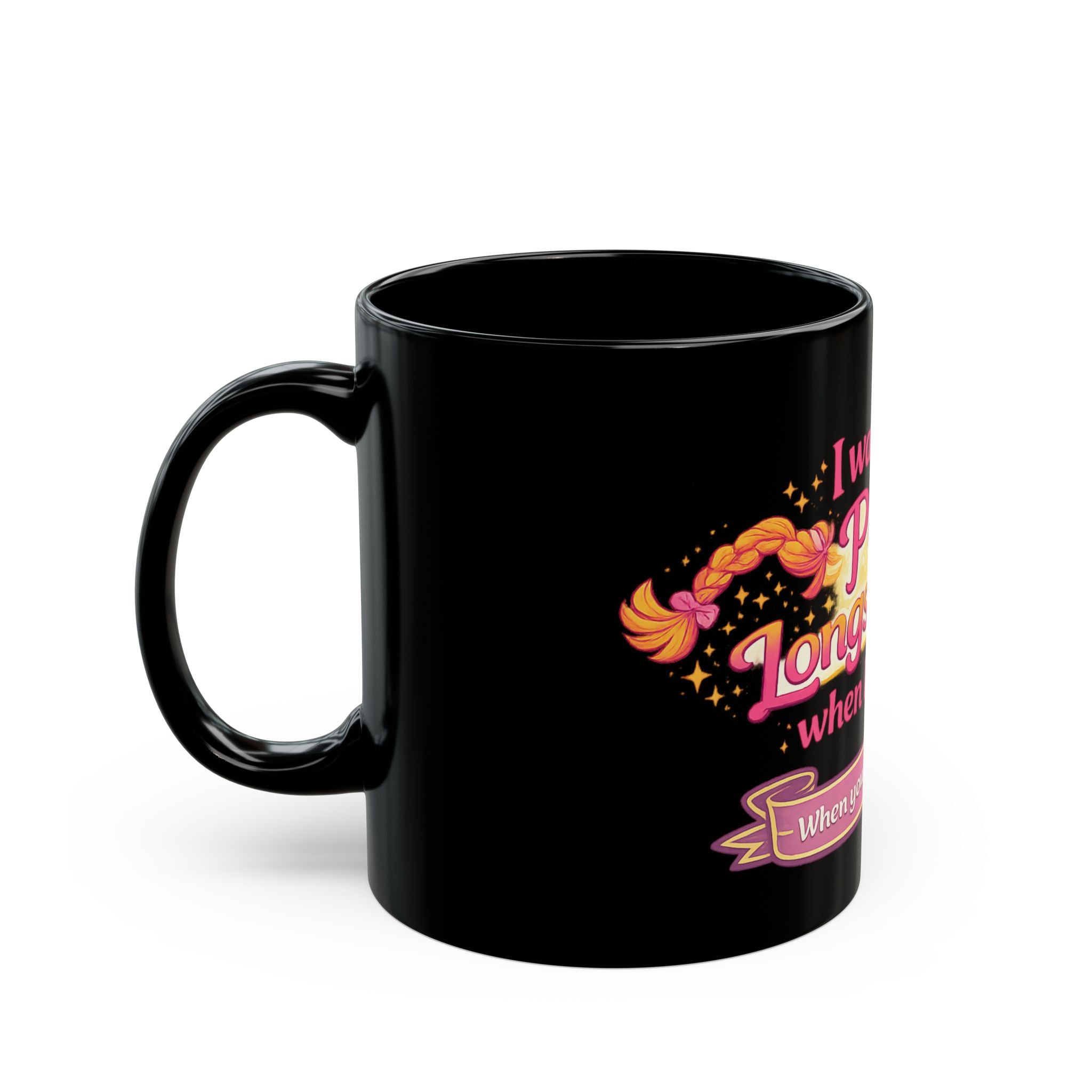 Pippi Longstocking Quote Mug | Black Ceramic Coffee Mug