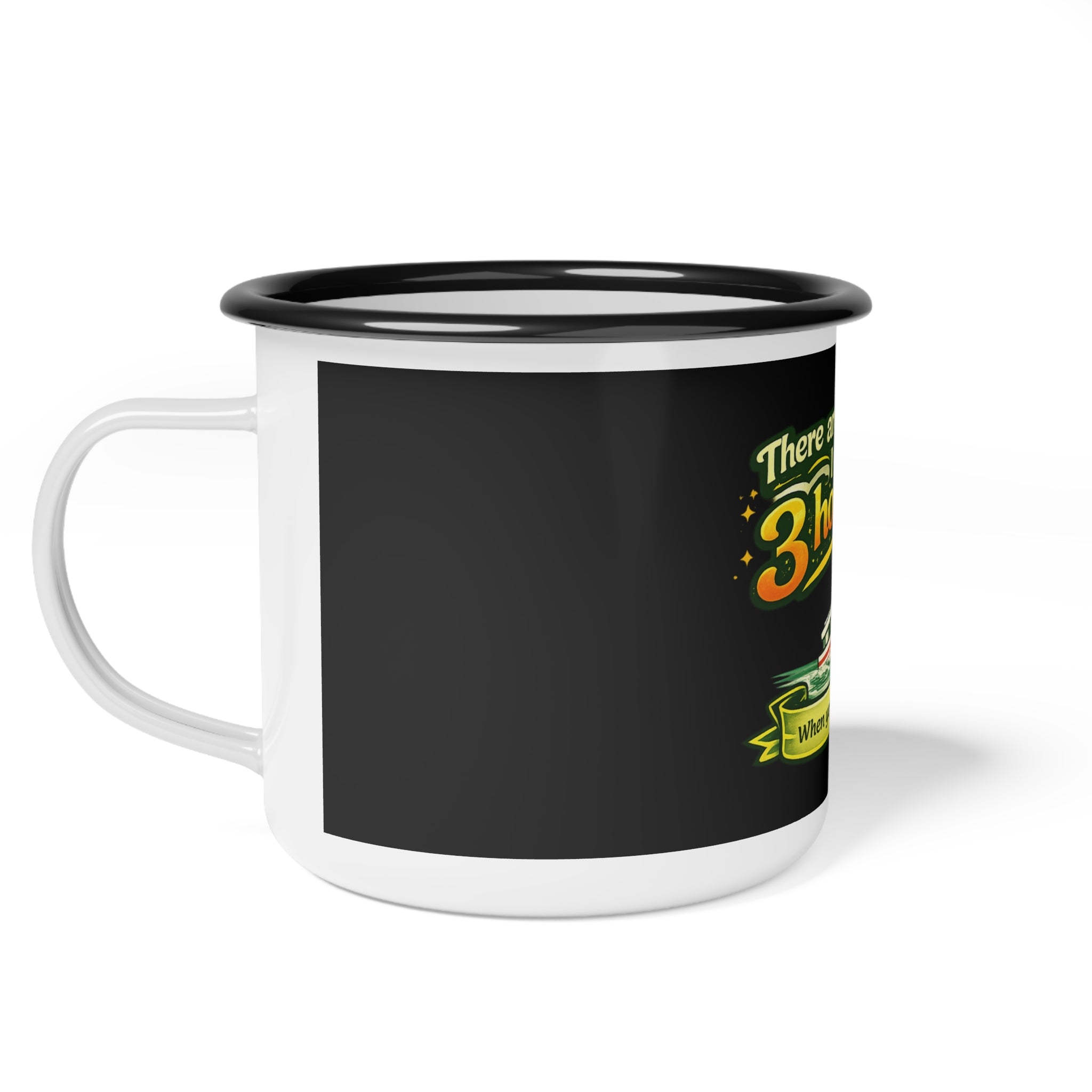3 Hour Tour Ferry Enamel Camp Cup | Boat Cruise Vacation Mug