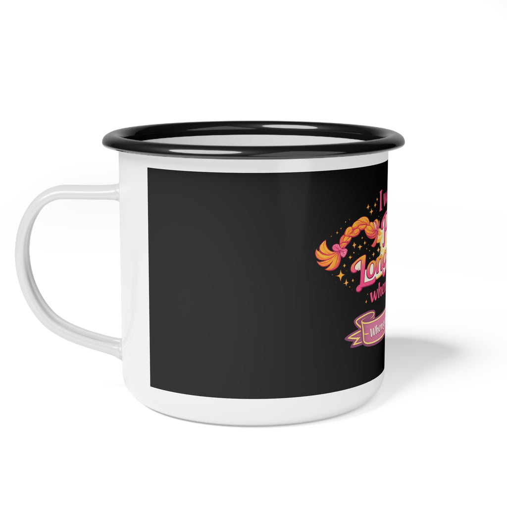 I want to be Pippi Longstocking when I grow up Enamel Camp Cup | Kids Retro Book Cup