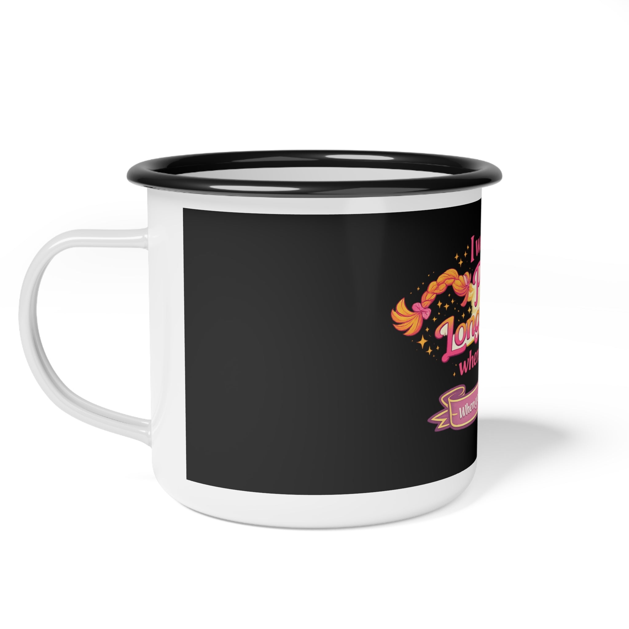 I want to be Pippi Longstocking when I grow up Enamel Camp Cup | Kids Retro Book Cup