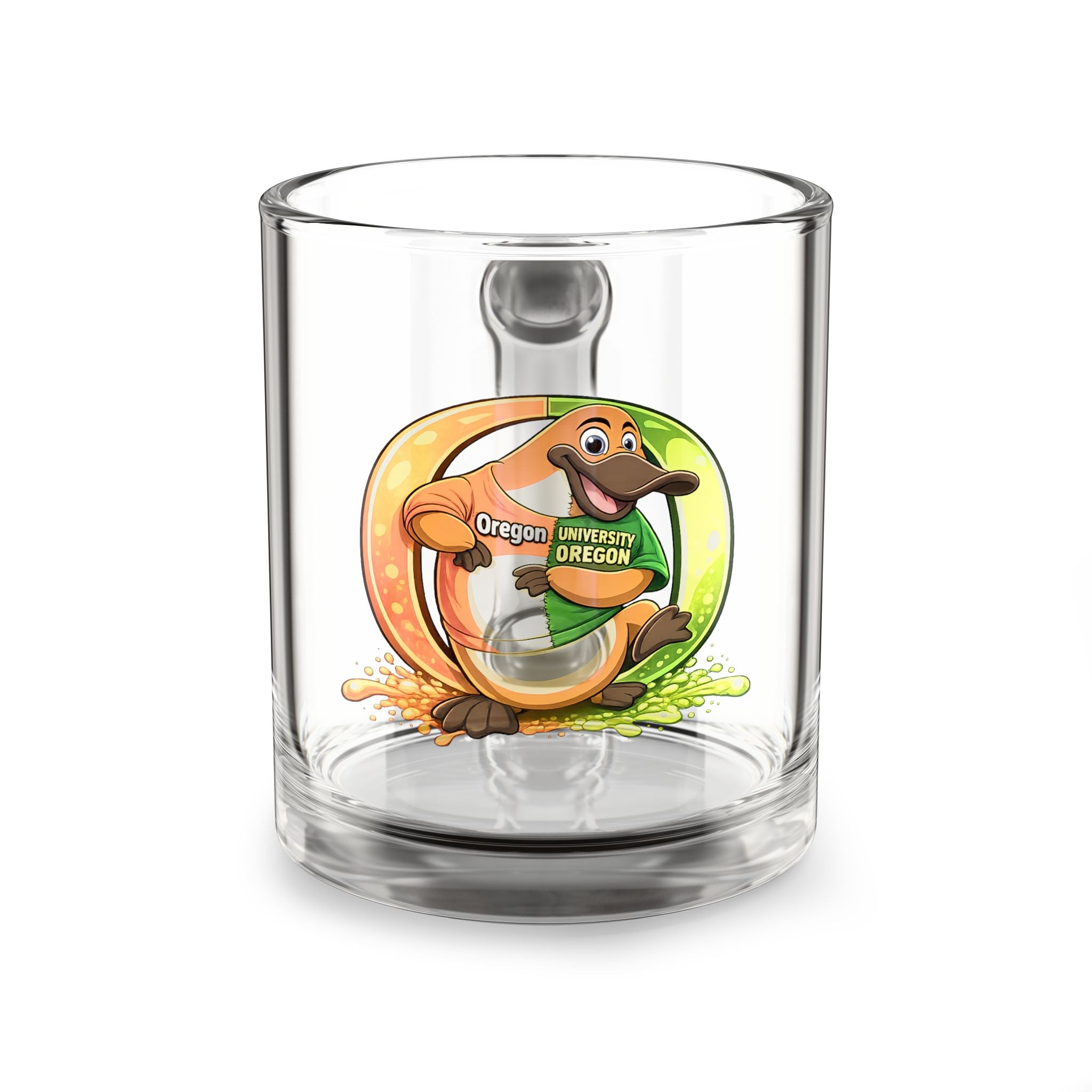 Oregon Platypus  Oregon State/ University of Oregon Glass Mug, 10oz
