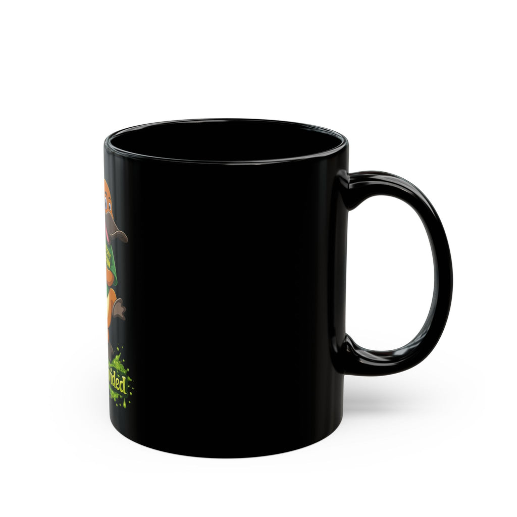 Oregon Platypus Mascot A House Divided Mug | Black Mug