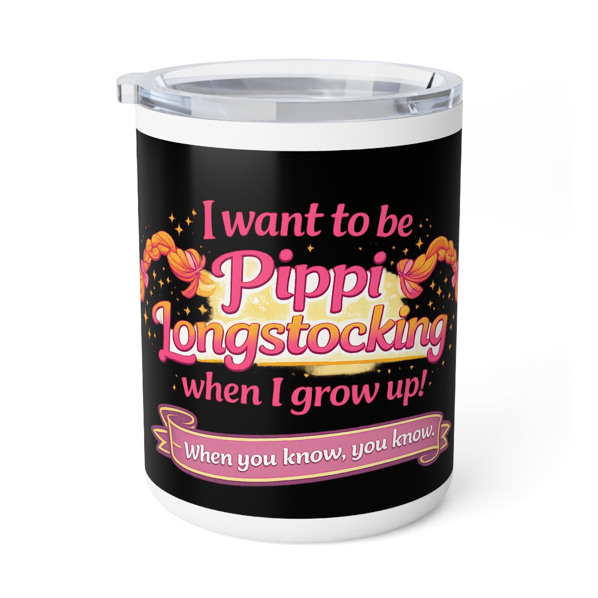 I Want to Be Pippi Longstocking When I Grow Up Coffee Mug | Insulated 10oz