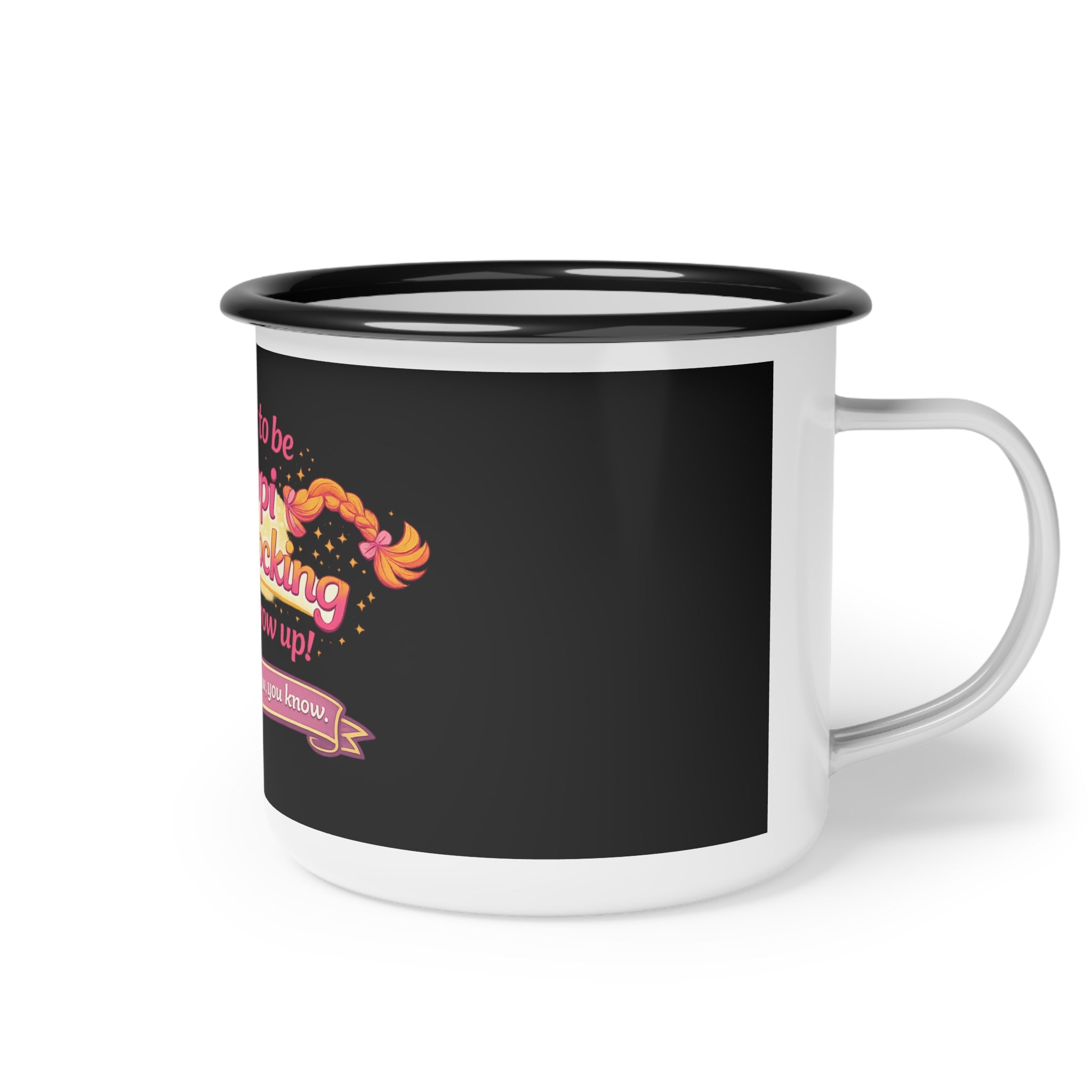 I want to be Pippi Longstocking when I grow up Enamel Camp Cup | Kids Retro Book Cup