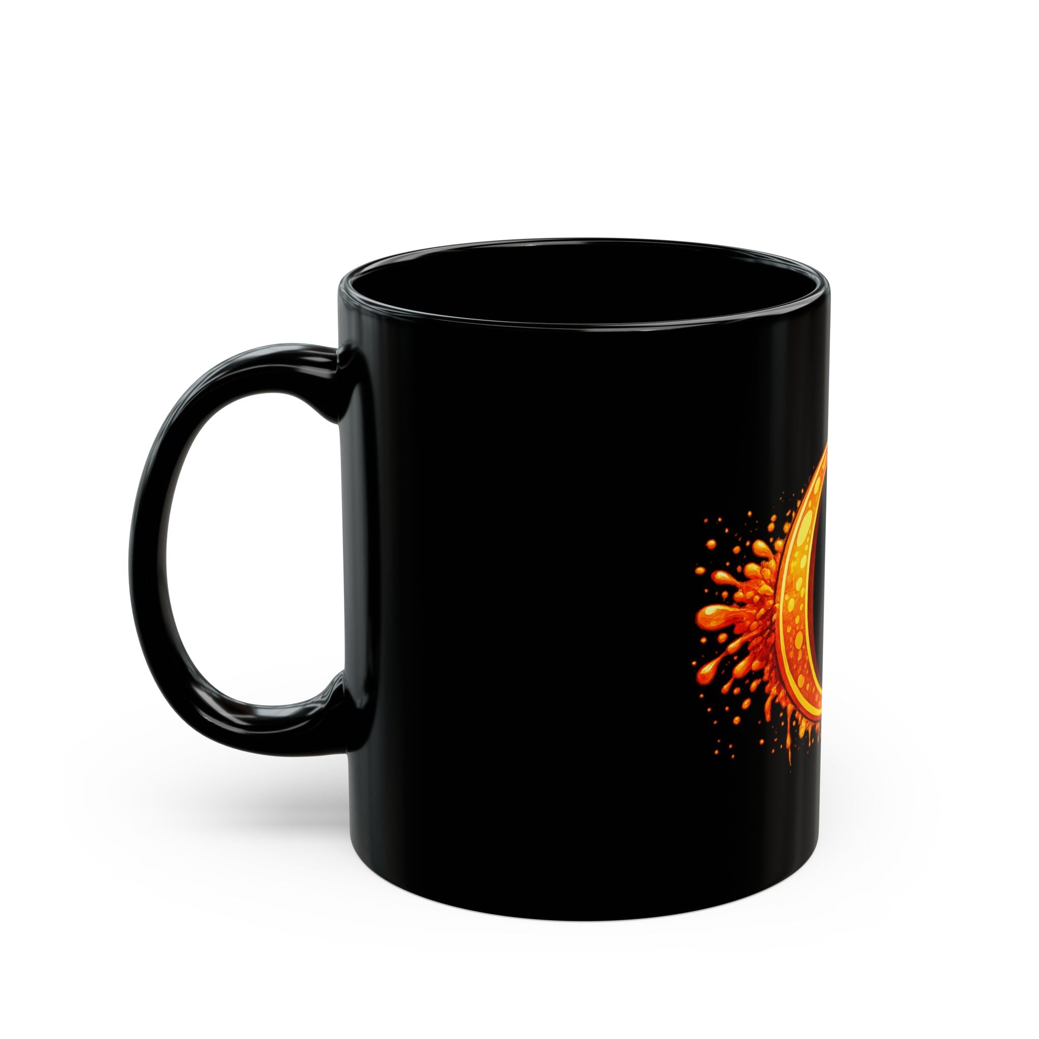 Oregon State/ University of Oregon Letter O Mug |  Oregon State/ University of Oregon Platypus Merch Black Ceramic Coffee Cup