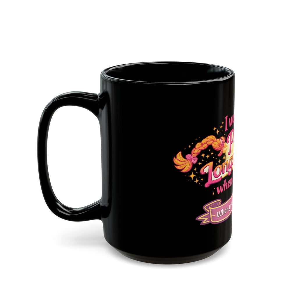 Pippi Longstocking Quote Mug | Black Ceramic Coffee Mug