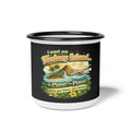 I Want My Fantasy Island enamel camp cup | vintage tropical plane design
